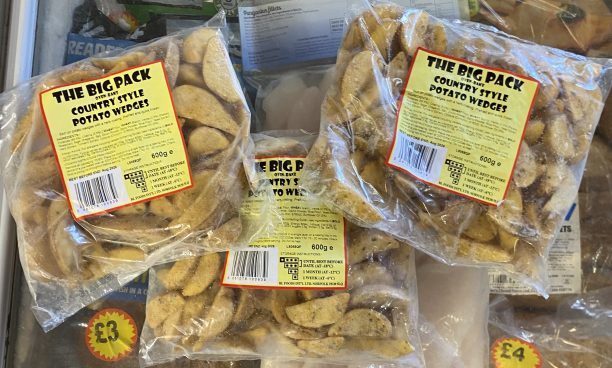 3x large packs of country style potato wedges (new)