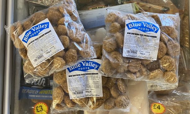 3X large packs of mini southern fried chicken burgers (new)