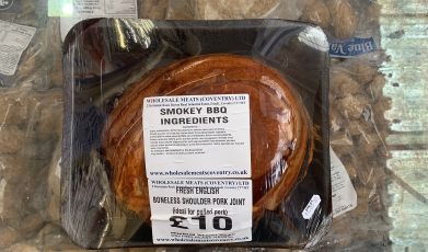 Smokey BBQ marinated Fresh English boneless shoulder pork joint