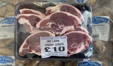 1Kg lamb chump chops (popular seller)