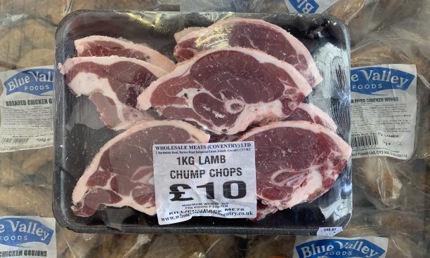 1Kg lamb chump chops (popular seller)