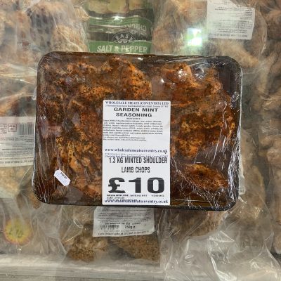1.3KG minted shoulder lamb chops (new)