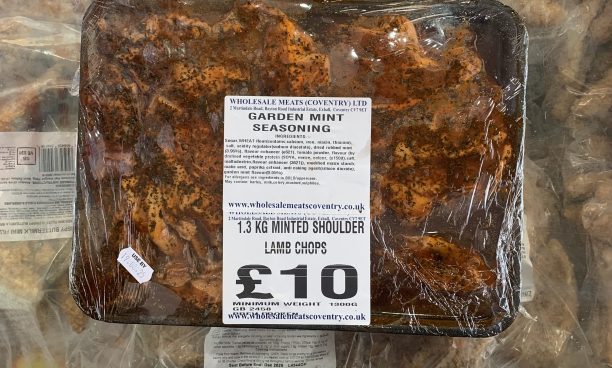 1.3KG minted shoulder lamb chops (new)