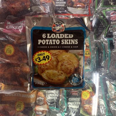 6X loaded cheesy potato skins