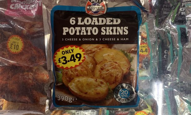 6X loaded cheesy potato skins