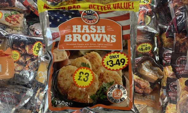 XL pack of hash browns (bigger bag better value)