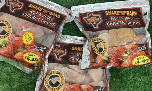 3X large packs of hot & spicy chicken thighs (roadhouse) new