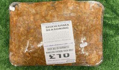 Over 3KG of shawarma marinated boneless chicken thigh meats