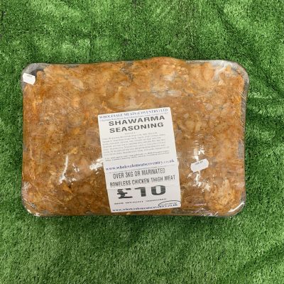 Over 3KG of shawarma marinated boneless chicken thigh meats