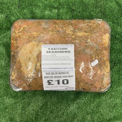 Over 3kg of Yakitori marinated boneless chicken thigh meats