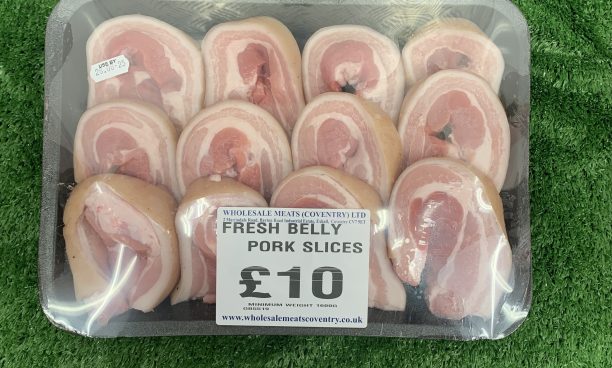 Fresh belly pork slices (new) 1.6kg