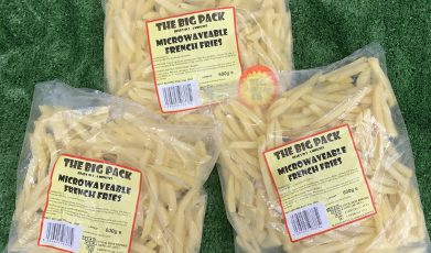 3X large packs of microwaveable French fries (new)