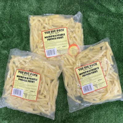 3X large packs of microwaveable French fries (new)