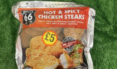 Hot & spicy chicken steaks 1kg+ (route 66)