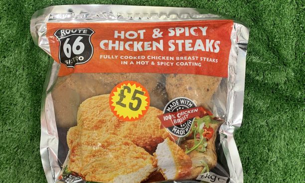 Hot & spicy chicken steaks 1kg+ (route 66)
