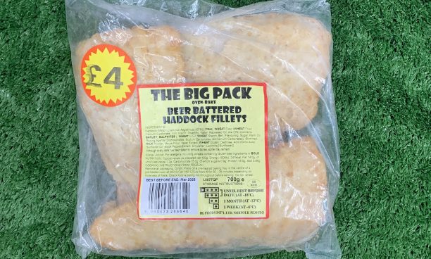 battered haddock fillets (most popular)