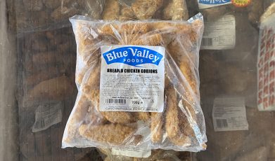 Breaded chicken goujons (back in stock)