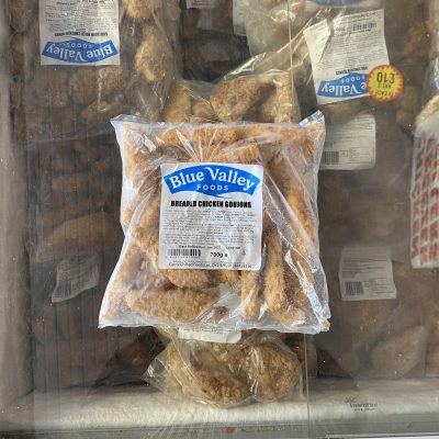 Breaded chicken goujons (back in stock)