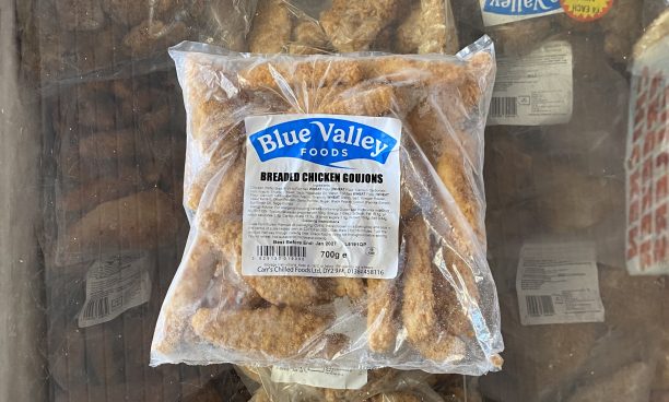 Breaded chicken goujons (back in stock)