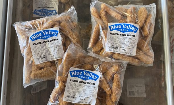 3X large packs of breaded chicken goujons