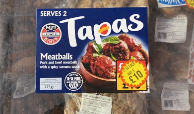 Meatballs (pork & beef meatballs in spicy tomato) tapas collection