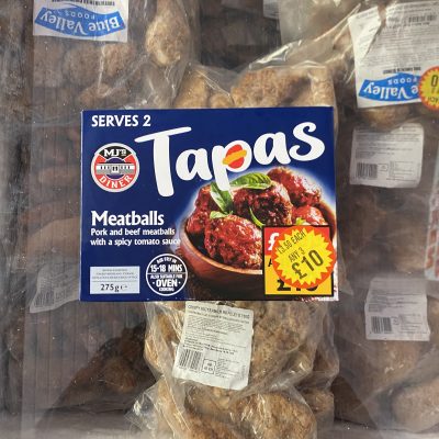 Meatballs (pork & beef meatballs in spicy tomato) tapas collection