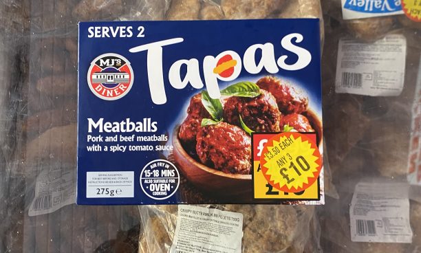 Meatballs (pork & beef meatballs in spicy tomato) tapas collection
