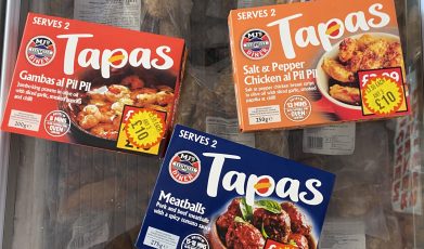 3X tapas collection (gambas al pil pil, meatballs, salt & pepper chicken al pil pil)