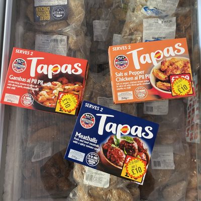 3X tapas collection (gambas al pil pil, meatballs, salt & pepper chicken al pil pil)