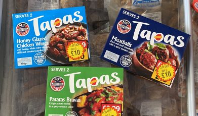 3X tapas collection (meatballs, patatas bravas, honey glazed chicken wings)