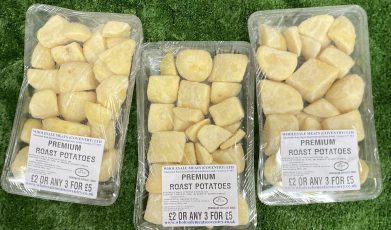 3X large packs of premium roast potatoes